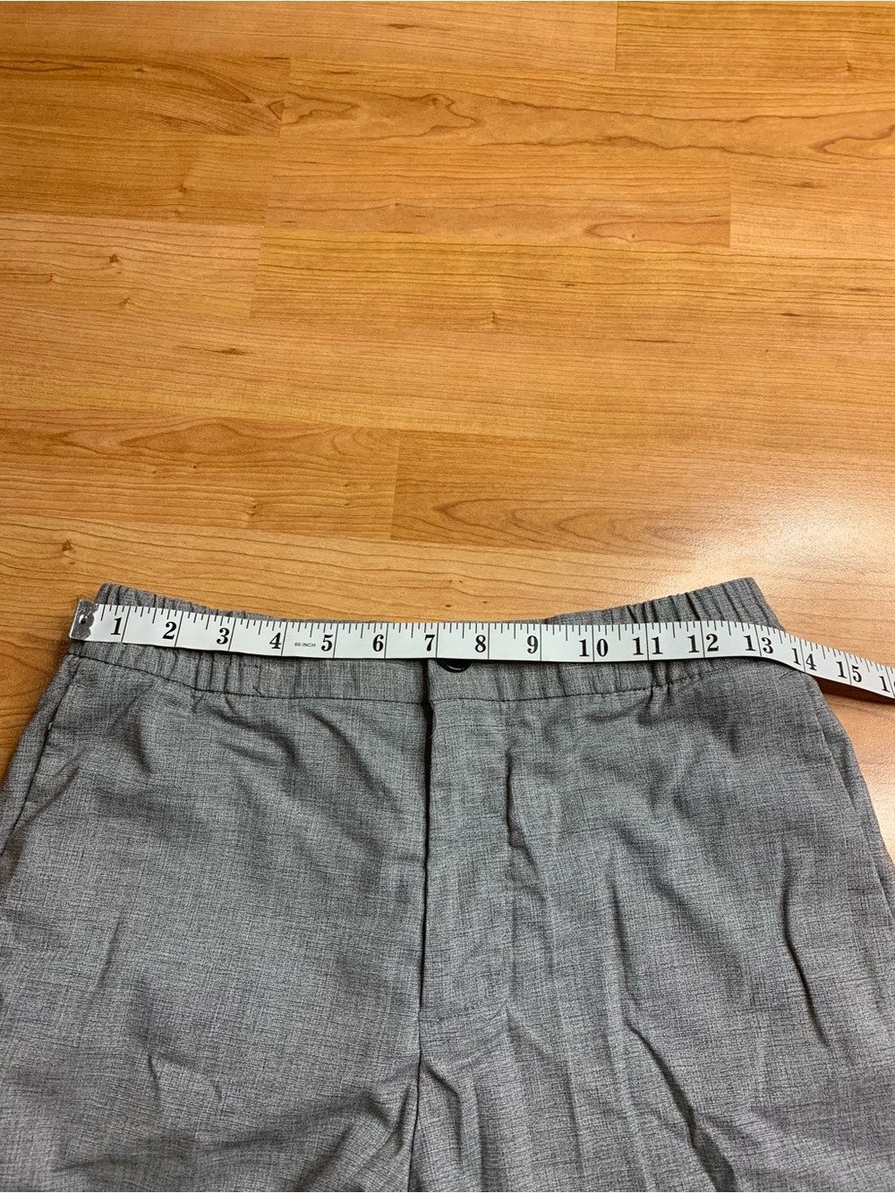 H&M Grey Slim Fit Chino Trousers Dress Pants Size 32R - Picture 9 of 10